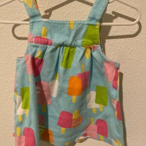 Carter’s Blue Popsicle & Ice Cream Print Dress – 9 Months